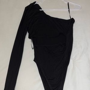 Shein black cut out bodysuit
